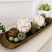 Load image into Gallery viewer, Hand Carved Long Dough Bowl