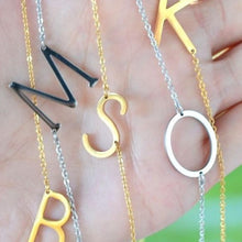 Load image into Gallery viewer, Initial Letter Necklace (gold and silver options)