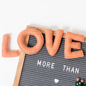 "I Love You" Felt Letter Garland