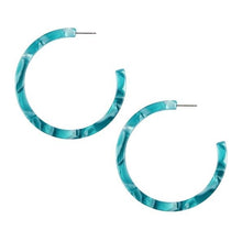 Load image into Gallery viewer, Large lightweight hoop earrings (6 color options)
