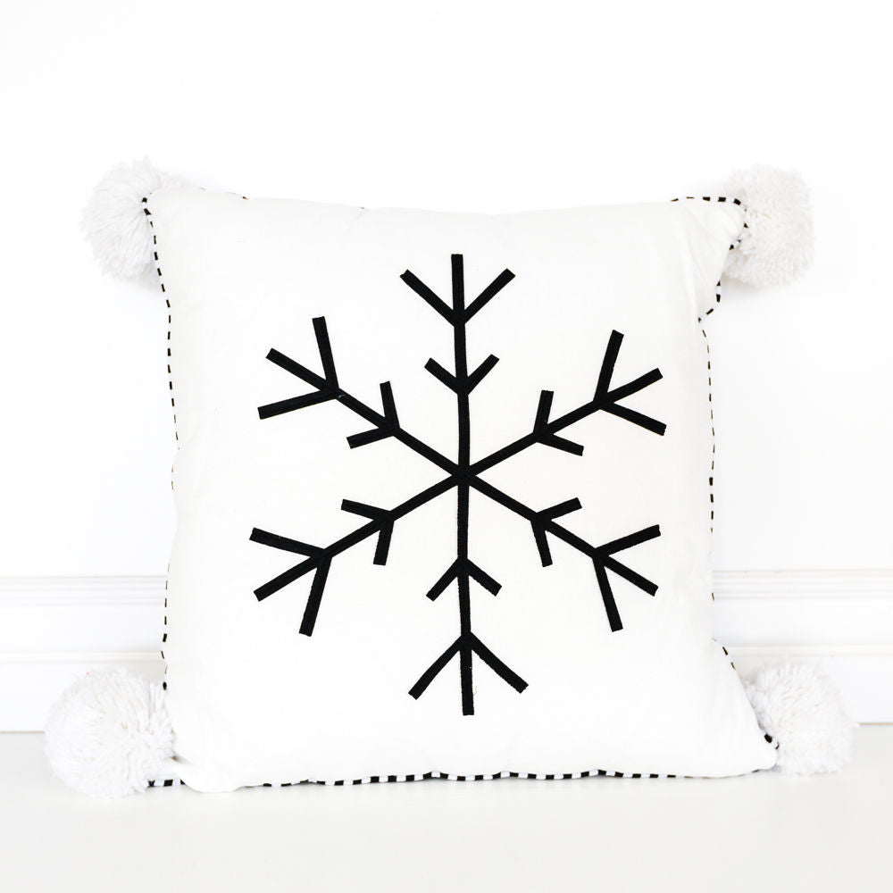 Snowflake Pillow - 18 x 18