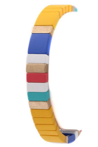 Matte tile stretch bracelet (2 color options)