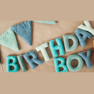 "Birthday Boy" Felt Letter Garland