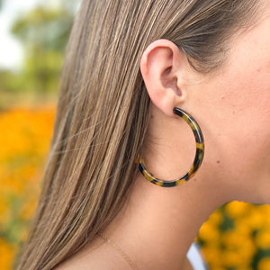 Large colored clearance hoop earrings