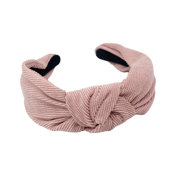 Top-knot corduroy headband (2 color options) – Plaid Pear  display picture 2