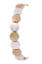 Load image into Gallery viewer, Metallic stretch disc bracelet (5 color options)
