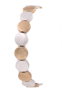 Metallic stretch disc bracelet (5 color options)